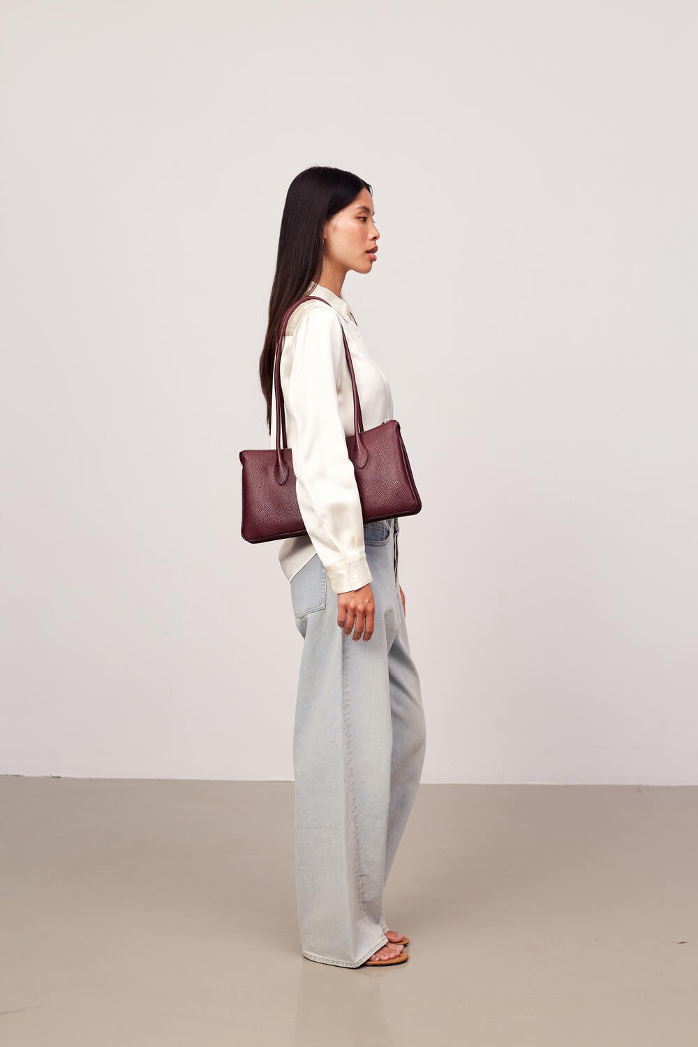 Alma Cormorano håndtaske - Burgundy